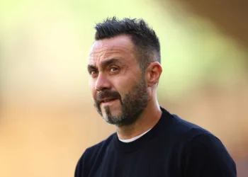 Soccer Football - Premier League - Wolverhampton Wanderers v Brighton & Hove Albion - Molineux Stadium, Wolverhampton, Britain - August 19, 2023 Brighton & Hove Albion manager Roberto De Zerbi before the match Action Images via Reuters/Andrew Boyers