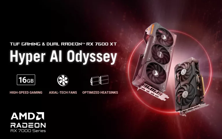 Announcing ASUS and TUF Gaming AMD Radeon RX 7600 XT Graphics Cards