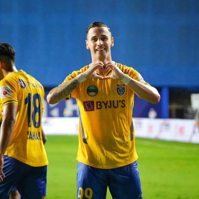 Alvaro Vazquez for Kerala Blasters, Image Credits - Facebook Alvaro Vazquez for Kerala Blasters, Image Credits - Facebook