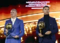 Cristiano Ronaldo Erling Haaland Globe Soccer Awards 2024