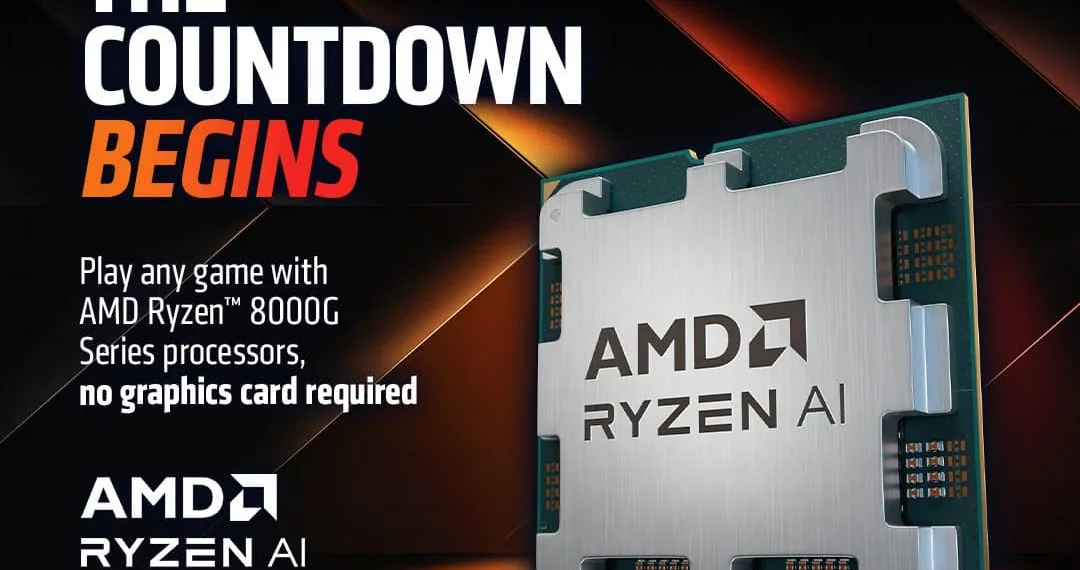AMD Ryzen 8000G Series Desktop Processors now launched, start at $329