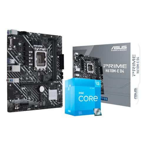 Intel Core i3 12100F 12th Gen Processor BX8071512100F ASUS PRIME H610M E D4 Intel H610 Mic ATX Motherboard Best CPU under 10,000 INR in 2024: A Complete Guide (April 22)
