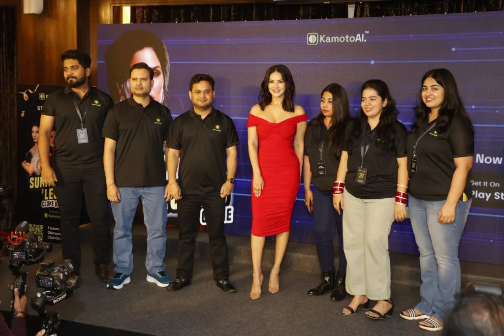 Kamoto.AI team with Sunny Leone Actress-Entrepreneur Sunny Leone Unveils India's First AI Replica in Historic Partnership with Kamoto.AI