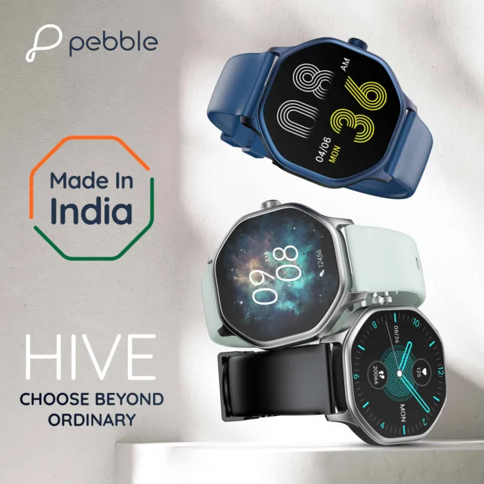 Pabble Hive Smartwatch Pebble breaks the mould with Hive, 1st ever smartwatch with Octagonal Dial and DIY watchfaces