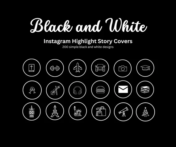 2024 সালে ব্ল্যাক ইনস্টাগ্রাম হাইলাইট কভার বিনামূল্যে: সেরা গাইড