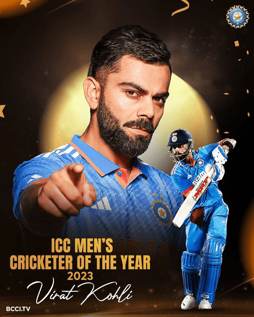 image 879 Virat Kohli wins ICC Men's ODI Cricketer of the Year 2023