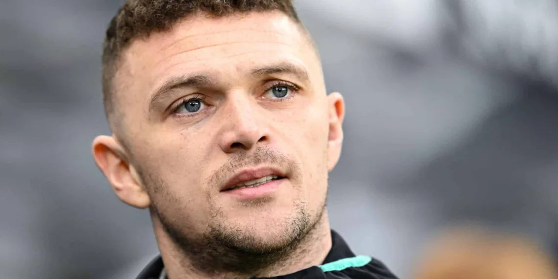 NEWCASTLE UPON TYNE, ENGLAND - JANUARY 13: Kieran Trippier of Newcastle United (2) arrives for the Premier League match between Newcastle United and Manchester City at St. James Park on January 13, 2024 in Newcastle upon Tyne, England. (Photo by Serena Taylor/Newcastle United via Getty Images)
