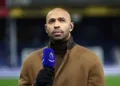 LUTON, ENGLAND - DECEMBER 05: Amazon Prime Video pundit Thierry Henry ahead of the Premier League match between Luton Town and Arsenal FC at Kenilworth Road on December 05, 2023 in Luton, England. (Photo by Catherine Ivill/Getty Images)