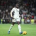MADRID, SPAIN - DECEMBER 02: Ferland Mendy of Real Madrid CF strikes the ball during the LaLiga EA Sports match between Real Madrid CF and Granada CF at Estadio Santiago Bernabeu on December 02, 2023 in Madrid, Spain. (Photo by Gonzalo Arroyo Moreno/Getty Images)