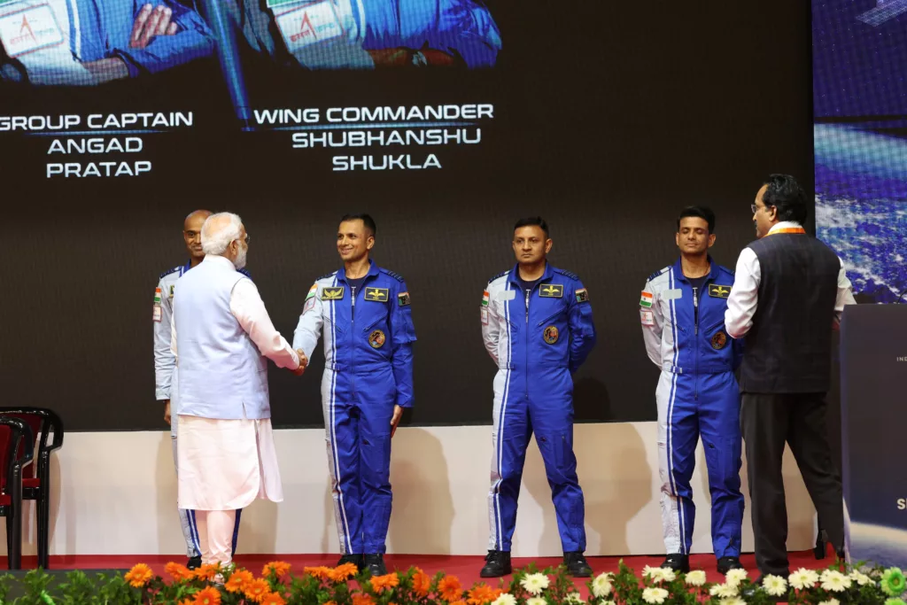 2a PM Modi unveils the four-person Gaganyaan space mission crew