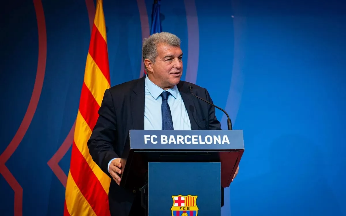 Barcelona President Joan Laporta, Image Credits- Club Website