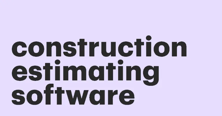 Construction Estimating Software