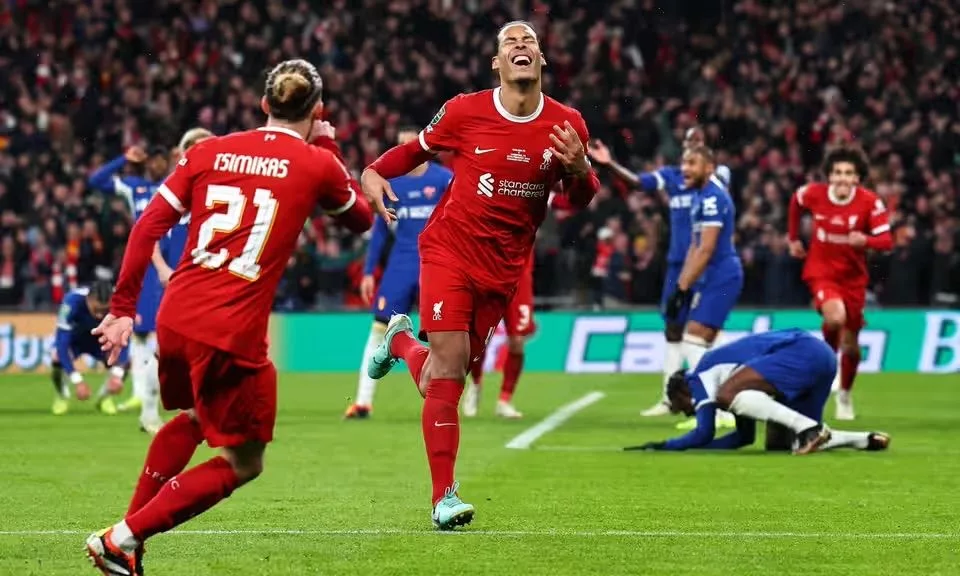 Virgil Van Dijk Carabao Cup Liverpool