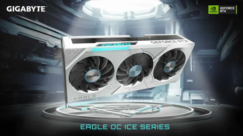 GIGABYTE GeForce RTX 40 EAGLE OC ICE Series GPUs launched