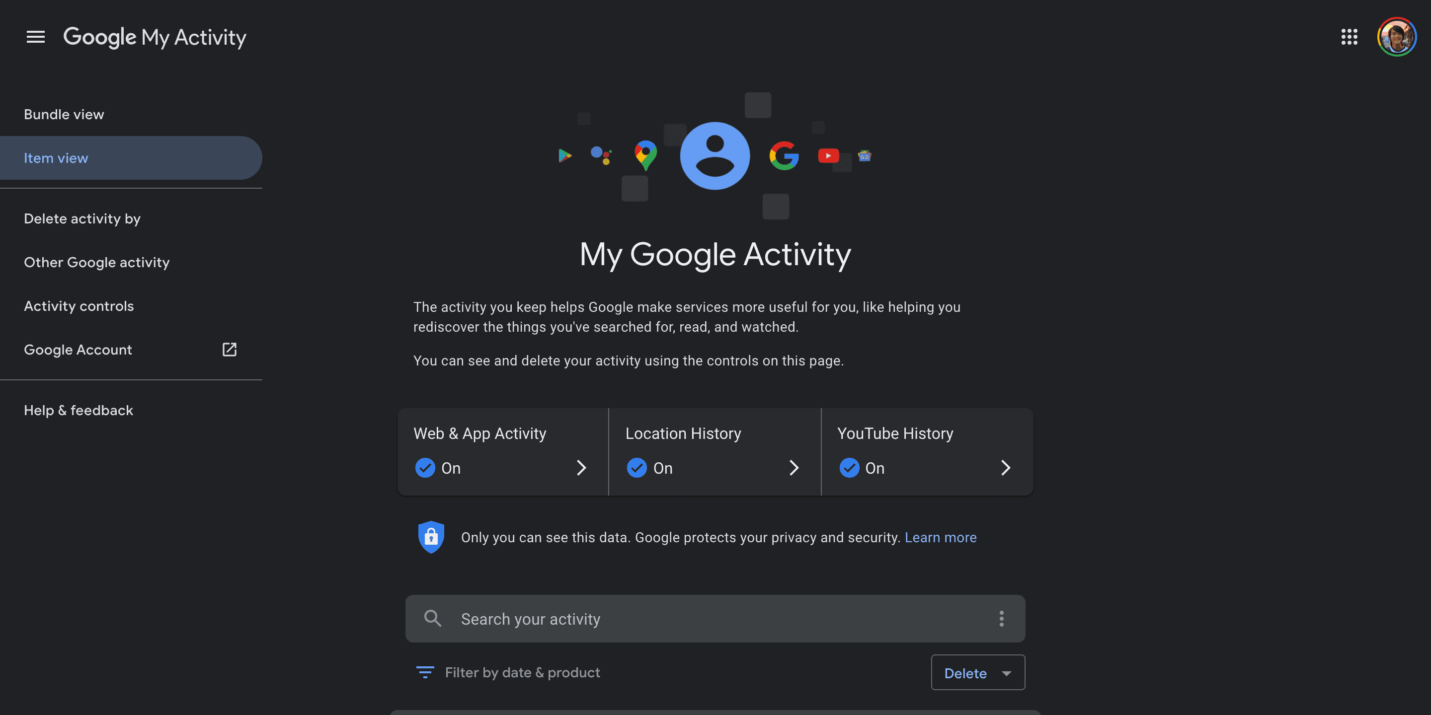 Google My Activity dark theme 1 What is Google My Activity in 2024? - Know All Details Here