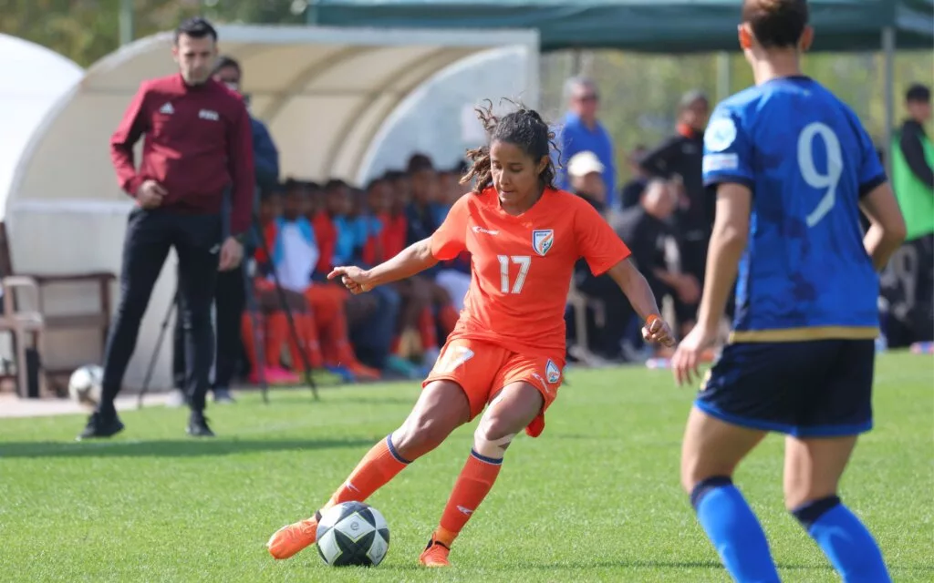 India in Action in the Turkish Womens Cup Image Credits AIFF jpg Indian Women's Football Team Lose in The Finals of Turkish Women’s Cup