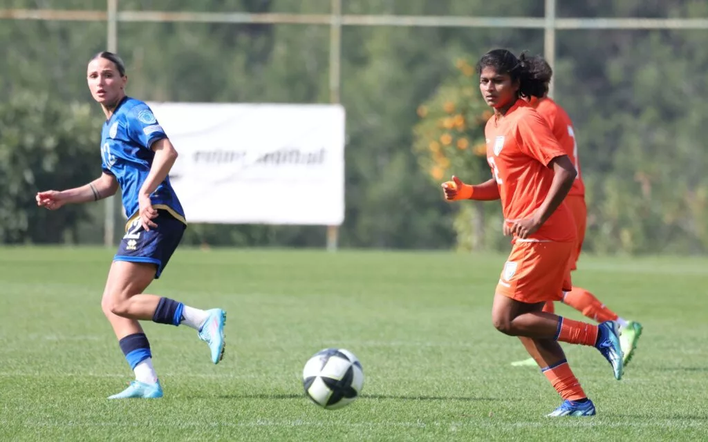 Indian Womens Team in Action in the Turkish Womens Cup Image Credits AIFF jpg Indian Women's Football Team Lose in The Finals of Turkish Women’s Cup