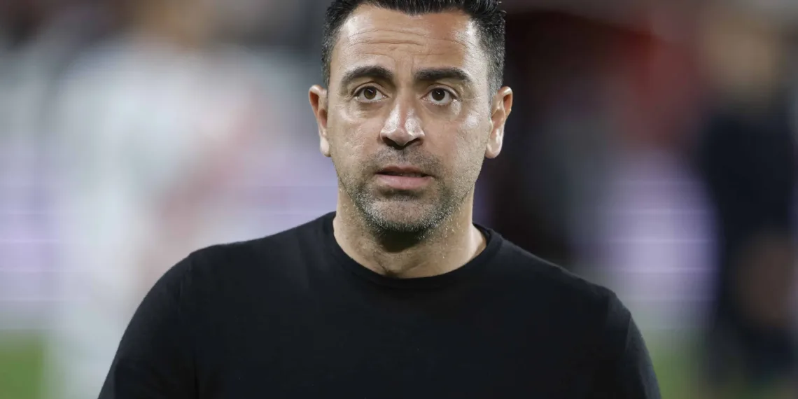 FILE PHOTO: Soccer Football - LaLiga - Rayo Vallecano v FC Barcelona - Campo de Futbol de Vallecas, Madrid, Spain - April 26, 2023 FC Barcelona coach Xavi before the match REUTERS/Juan Medina