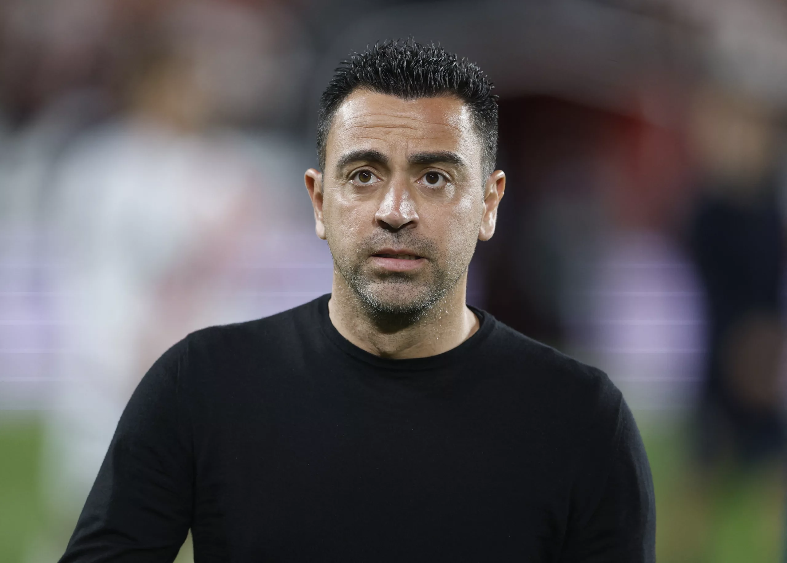 FILE PHOTO: Soccer Football - LaLiga - Rayo Vallecano v FC Barcelona - Campo de Futbol de Vallecas, Madrid, Spain - April 26, 2023 FC Barcelona coach Xavi before the match REUTERS/Juan Medina