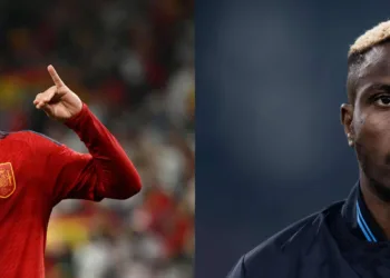 PSG's Transfer Targets Ahead of Kylian Mbappe's Exit are Victor Oshimen and Gavi, Image Credits- Getty Images