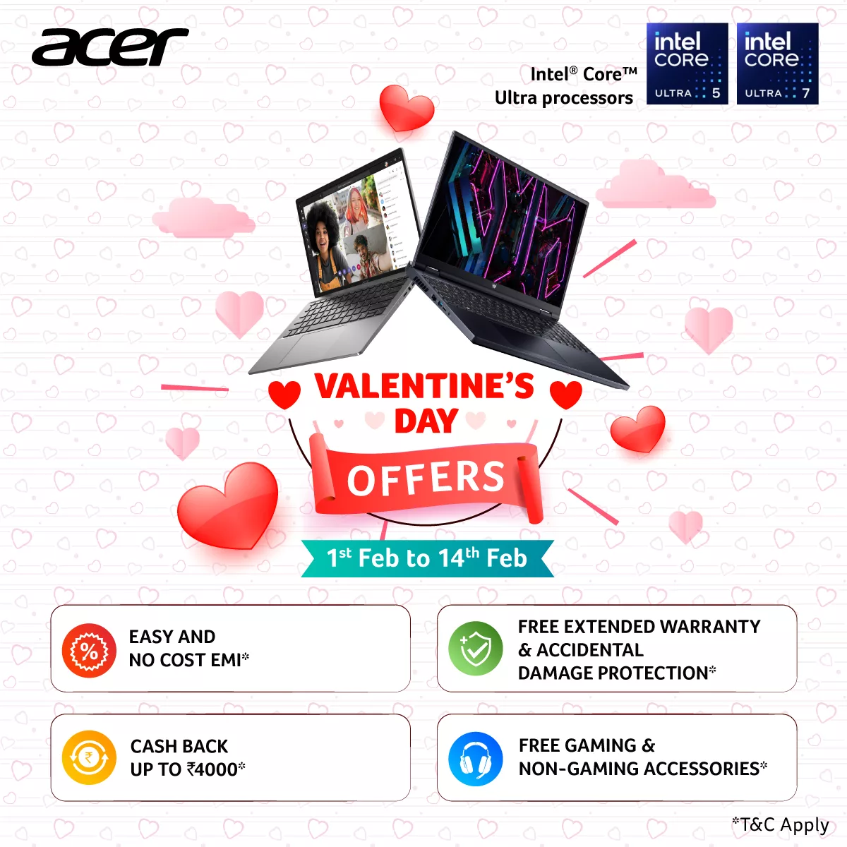 Exclusive Valentine’s Day 2024 Offers from Acer India: Embrace the Spirit of Love with Exciting Discounts and Special Deals