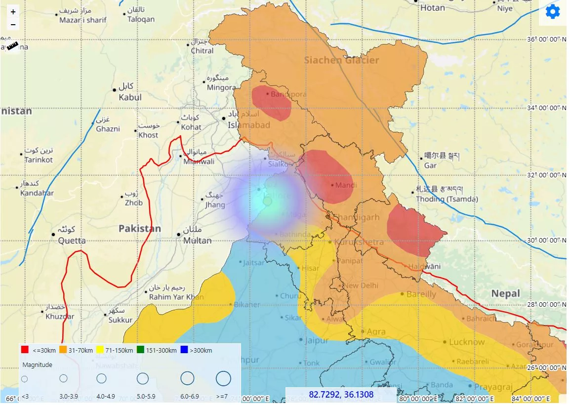 Punjab Earthquake: Tarn Taran Earthquake Tremors Register Surprising Intensity on Richter Scale!