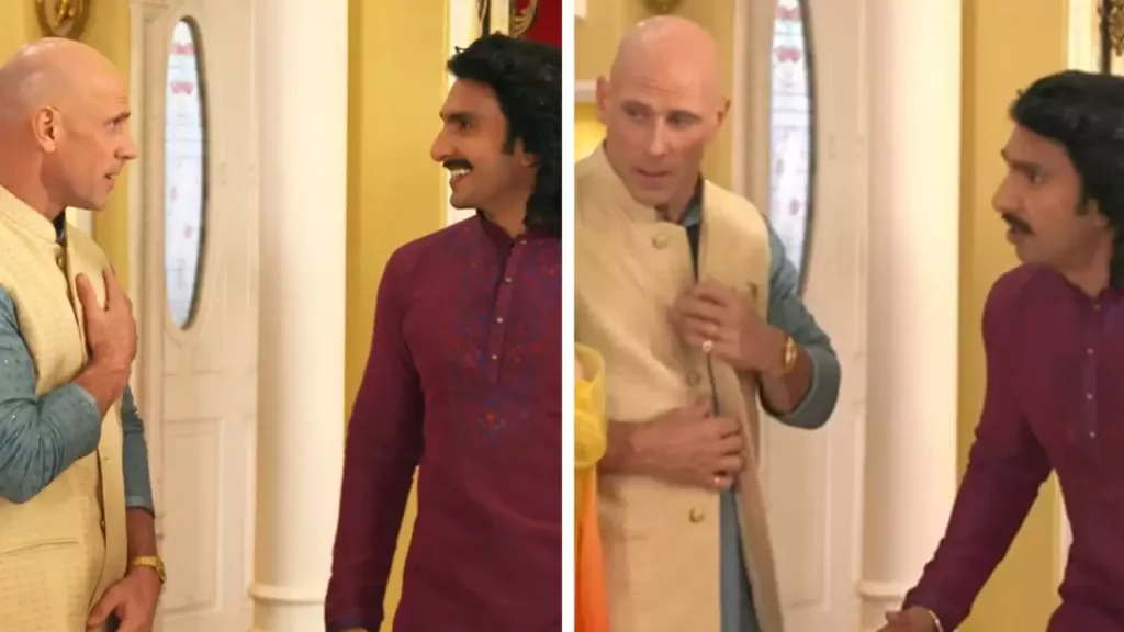 Ranveer Ranveer Singh with Johnny Sins in an Indian commercial with a Saas-Bahu Twist