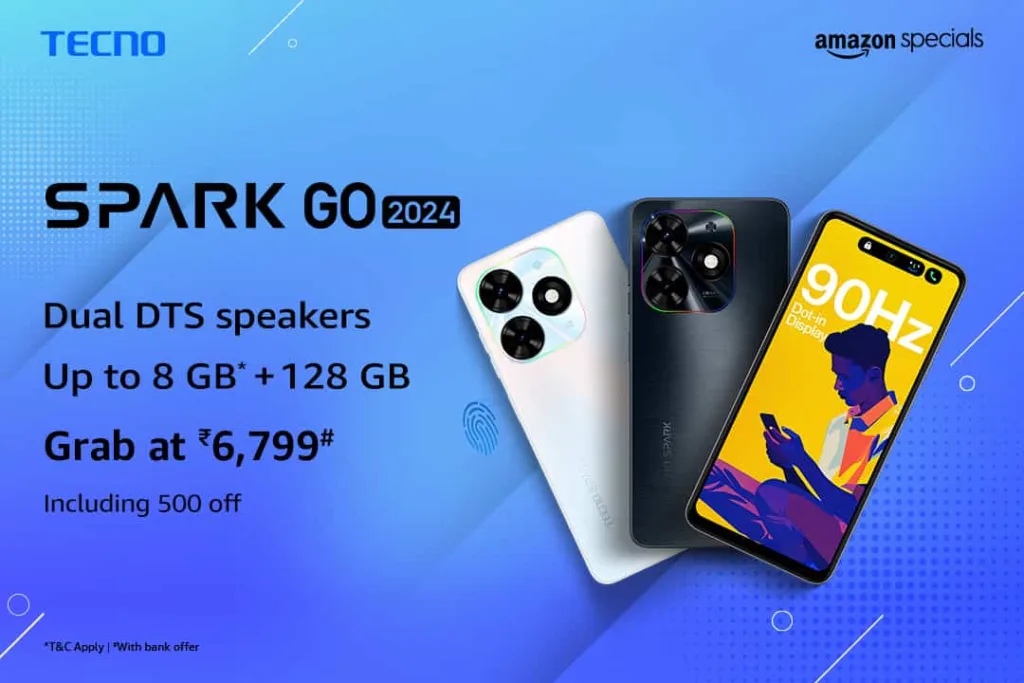 TECNO SPARK Go 2024 8GB+128GB variant is now on Sale