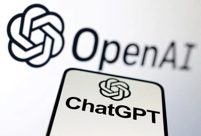 FILE PHOTO: OpenAI and ChatGPT logos are seen in this illustration taken, February 3, 2023. REUTERS/Dado Ruvic/Illustration/ OpenAI