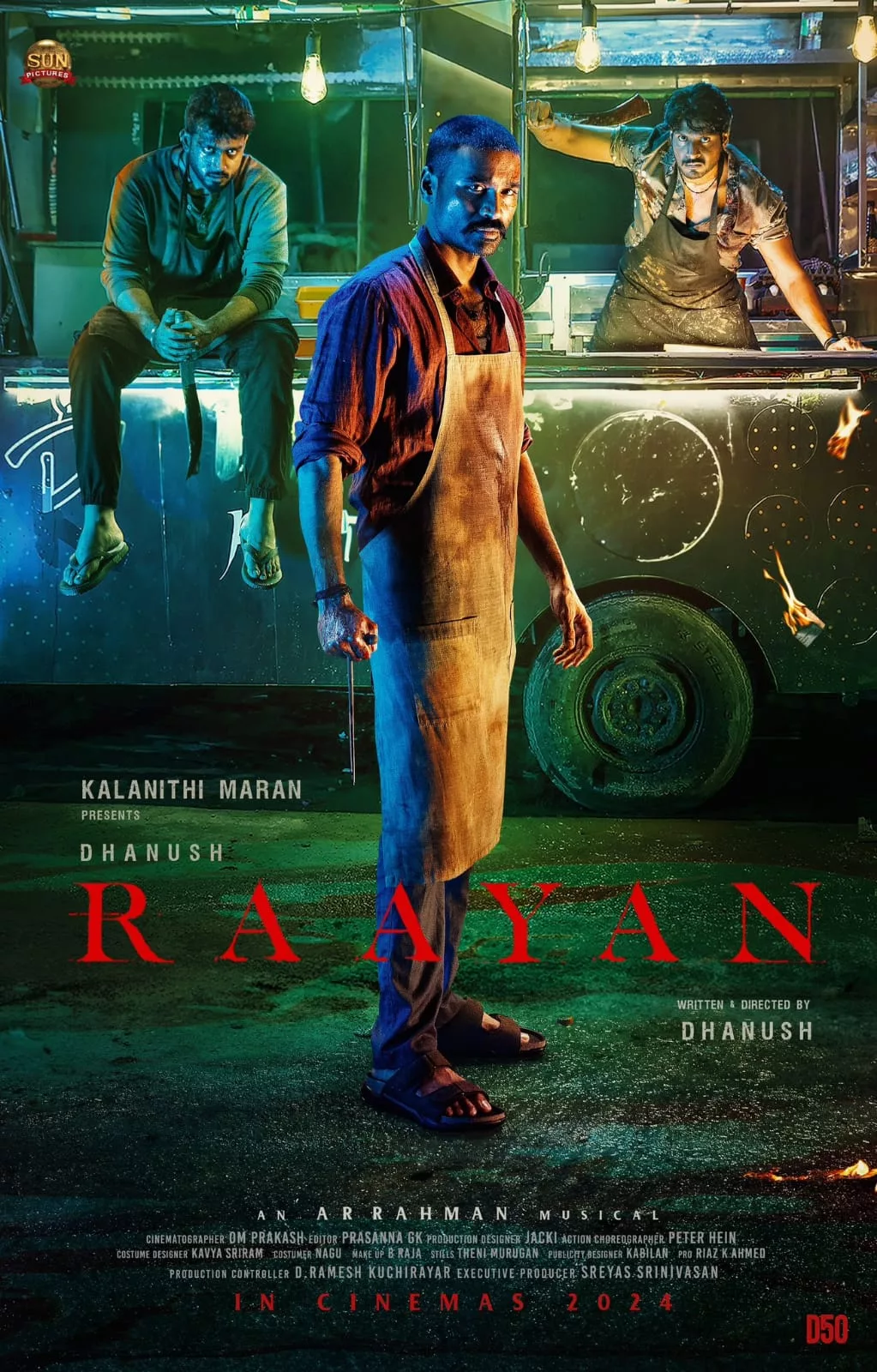 Check Out D50 First Look Poster: Dhanush’s Raayan Sparks Excitement Among Fans!