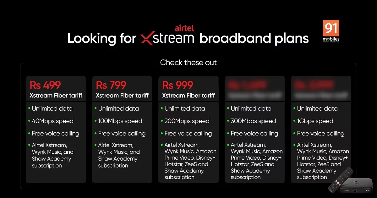 airtel xstream broadband plans jpg Best Airtel Fiber Postpaid Plans, Speed, Offers, and Top-up as of May 10, 2024