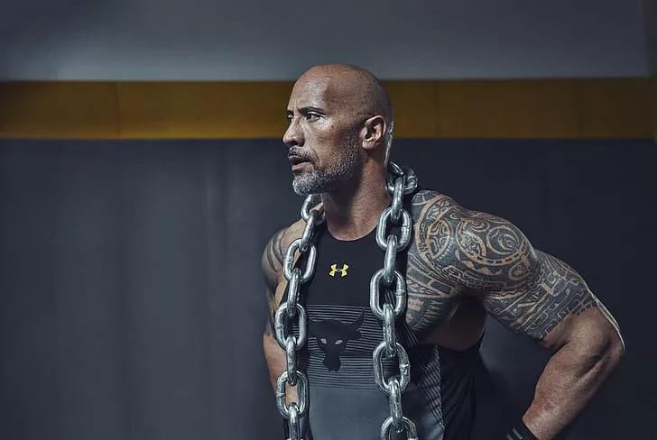 chain actor the rock dwayne johnson dwayne johnson the rock hd wallpaper preview 1 jpg Top 10 Most Popular Hollywood Actors of 2024 in India