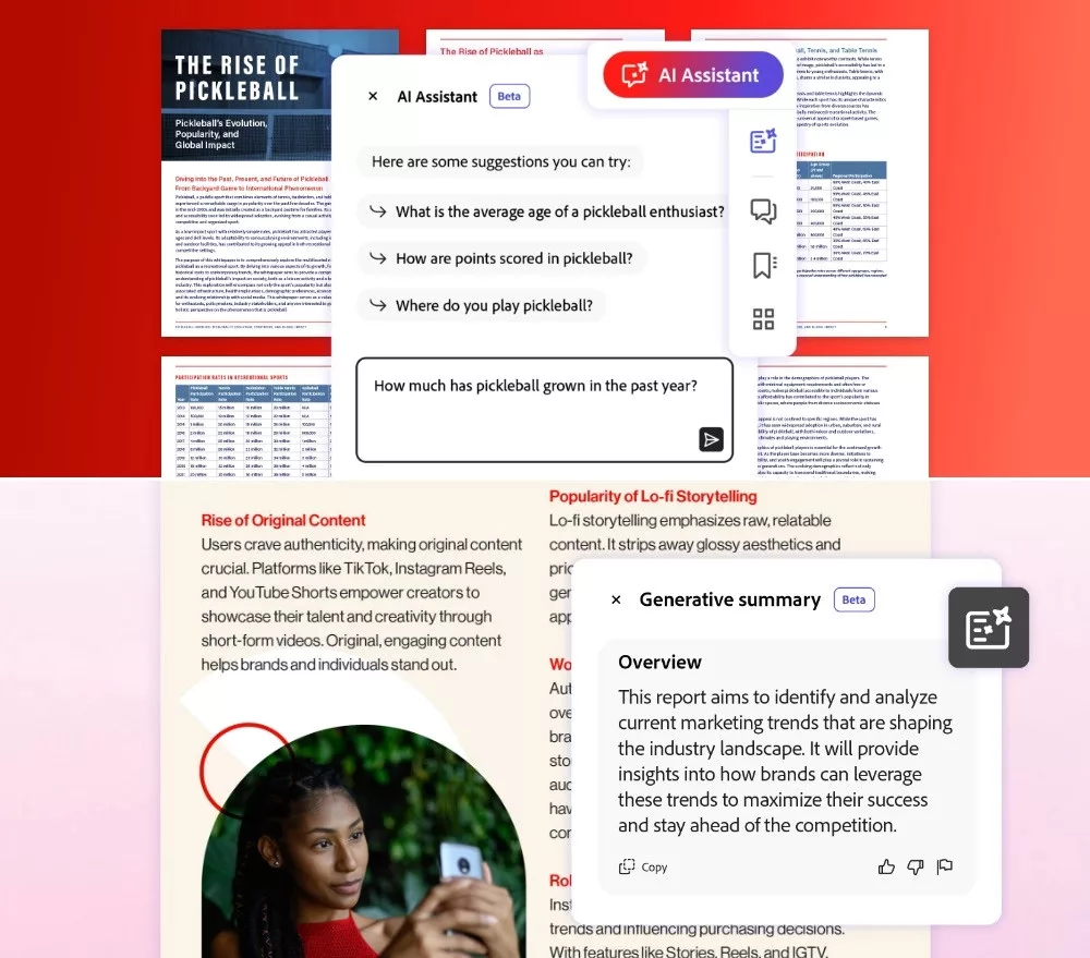 Adobe’s new AI Assistant enables you to summarize your PDFs and pose questions regarding them