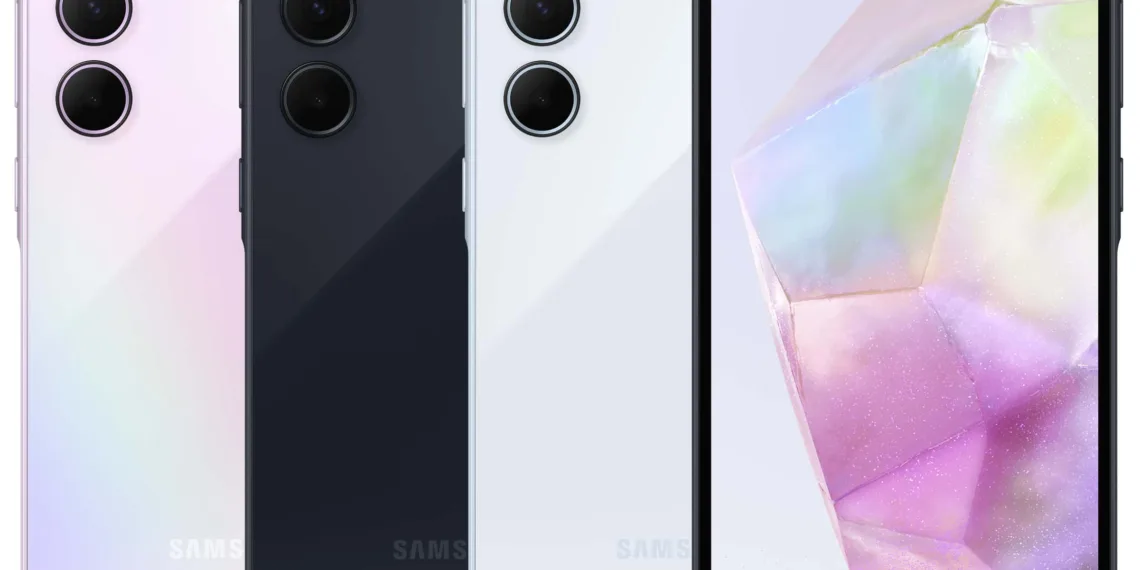 Samsung Galaxy A35, Galaxy A55 images renders online