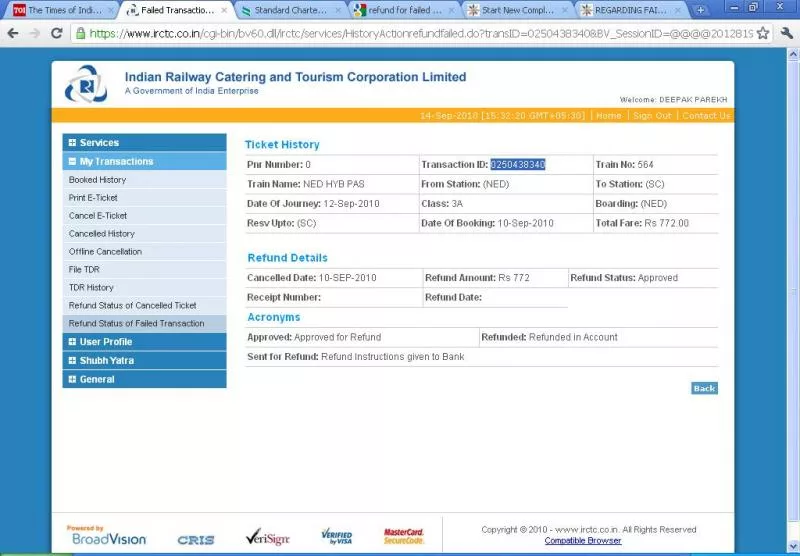 ir2 2 jpg IRCTC Refund Status: Get Complete Updates on refunding the money