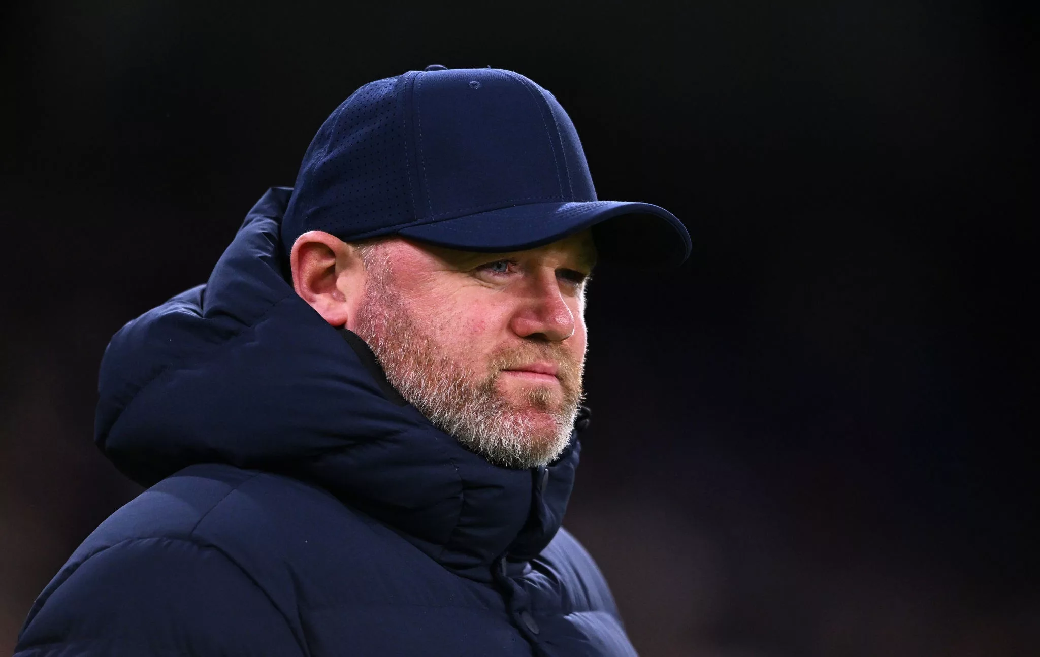 CARDIFF, WALES - DECEMBER 13: Wayne Rooney, Manager of Birmingham City looks on ahead of the Sky Bet Championship match between Cardiff City and Birmingham City at Cardiff City Stadium on December 13, 2023 in Cardiff, Wales. (Photo by Harry Trump/Getty Images)