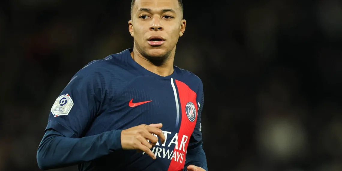 Kylian Mbappe of Paris Saint-Germain (PSG) is playing during the Ligue 1 Uber Eats match between Paris Saint-Germain and FC Metz at Parc des Princes in Paris, France, on December 21, 2023. (Photo by Ibrahim Ezzat/NurPhoto via Getty Images)