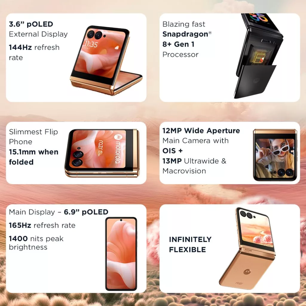 Deal: Get Motorola Razr 40 Ultra Peach Fuzz for ₹69,999