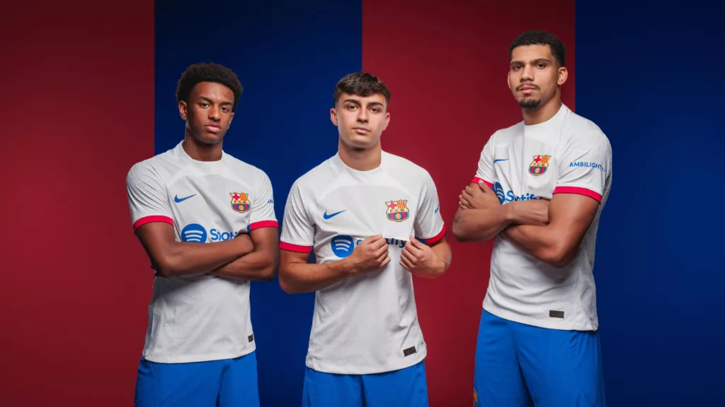 Barcelona Away Kit 2023 24 Image Credits Official Website Barcelona Considering to Break It's Partnership with Nike and Make Their Own Shirts