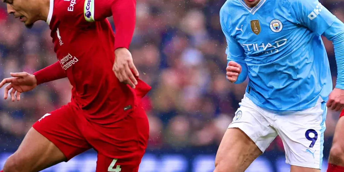 Arsenal Manchester City vs Liverpool Haaland Van Dijk
