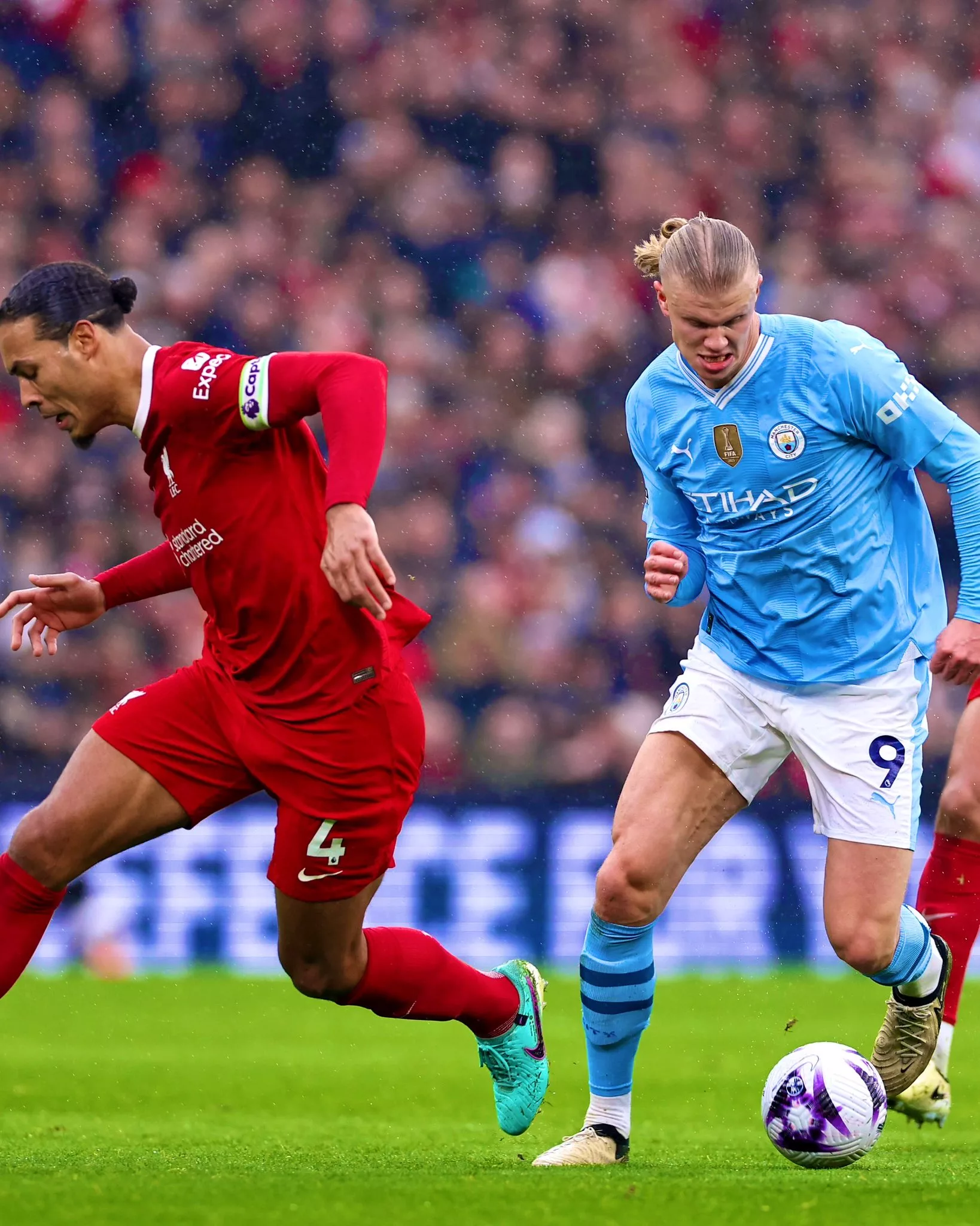 Arsenal Manchester City vs Liverpool Haaland Van Dijk