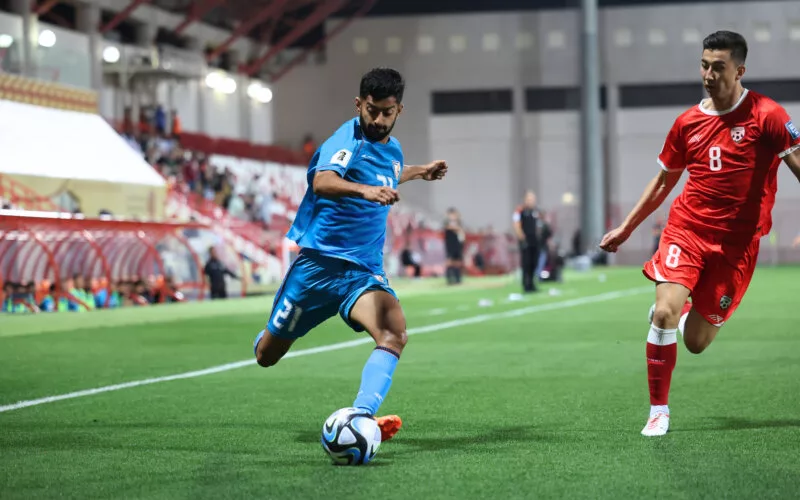 Indias Nikhil Poojary Against Afghanistan Image Credits AIFF jpg How Can India Qualify for The 3rd Round of FIFA World Cup Qualifier After Their Recent Draw Against Afghanistan? Exploring all the possible scenarios