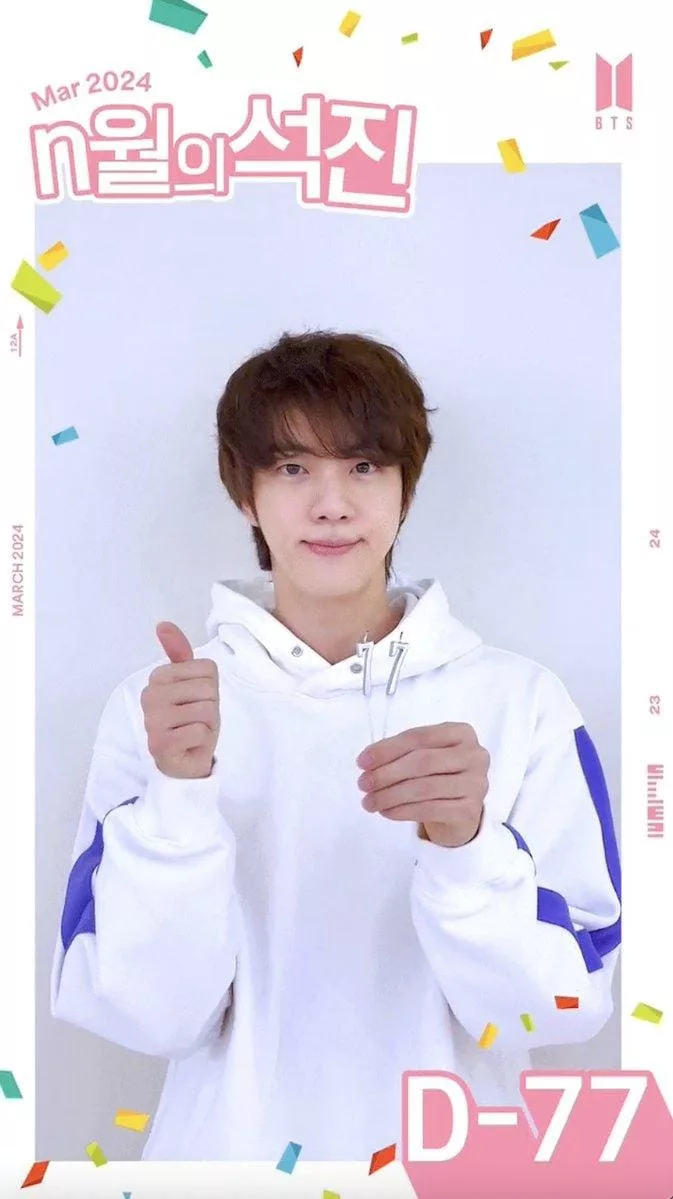 Watch Video – BTS’ Jin’s Countdown to Military Discharge Sparks Excitement Among BTS ARMY: Fans Anticipate His Return!