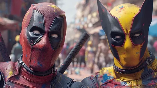 deadpool 2 jpg Deadpool and Wolverine Splash Colors in AI Holi Images Imagined by Fans