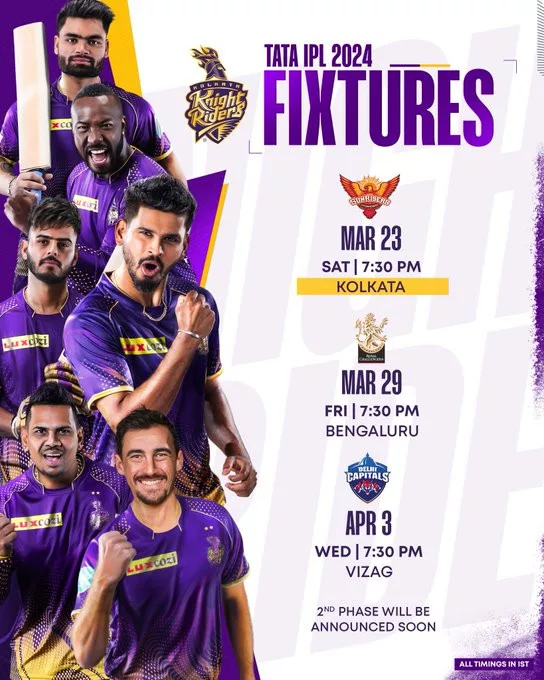 image 2 34 jpg IPL 2024 – Kolkata Knight Riders Preview: Full Squad, Strength, Weakness, Schedule and more
