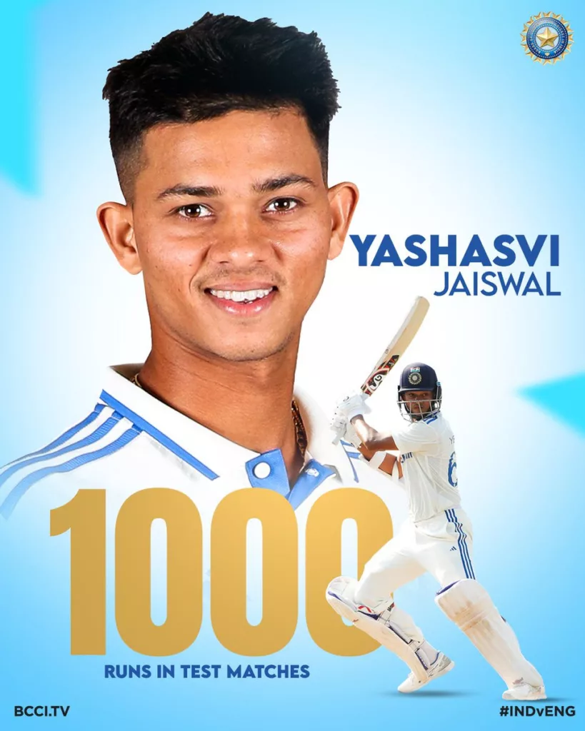 image 20 1 Yashasvi Jaiswal Makes History: Surpasses Kohli, Eyes Gavaskar's Record in Remarkable Test Series
