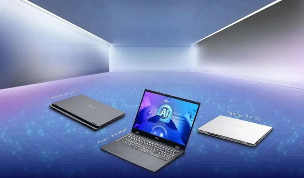 MSI Launches Its New AI-Powered Laptops and Gaming Console in India