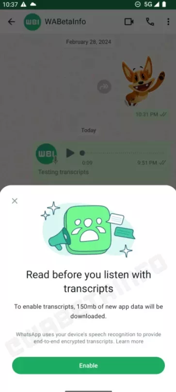 image 39 2 jpg WhatsApp on Android Nearing Voice Message-to-Text Conversion Feature