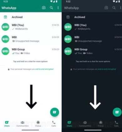 image 54 35 jpg Navigating WhatsApp on Android Gets Easier with Bottom Navigation Redesign