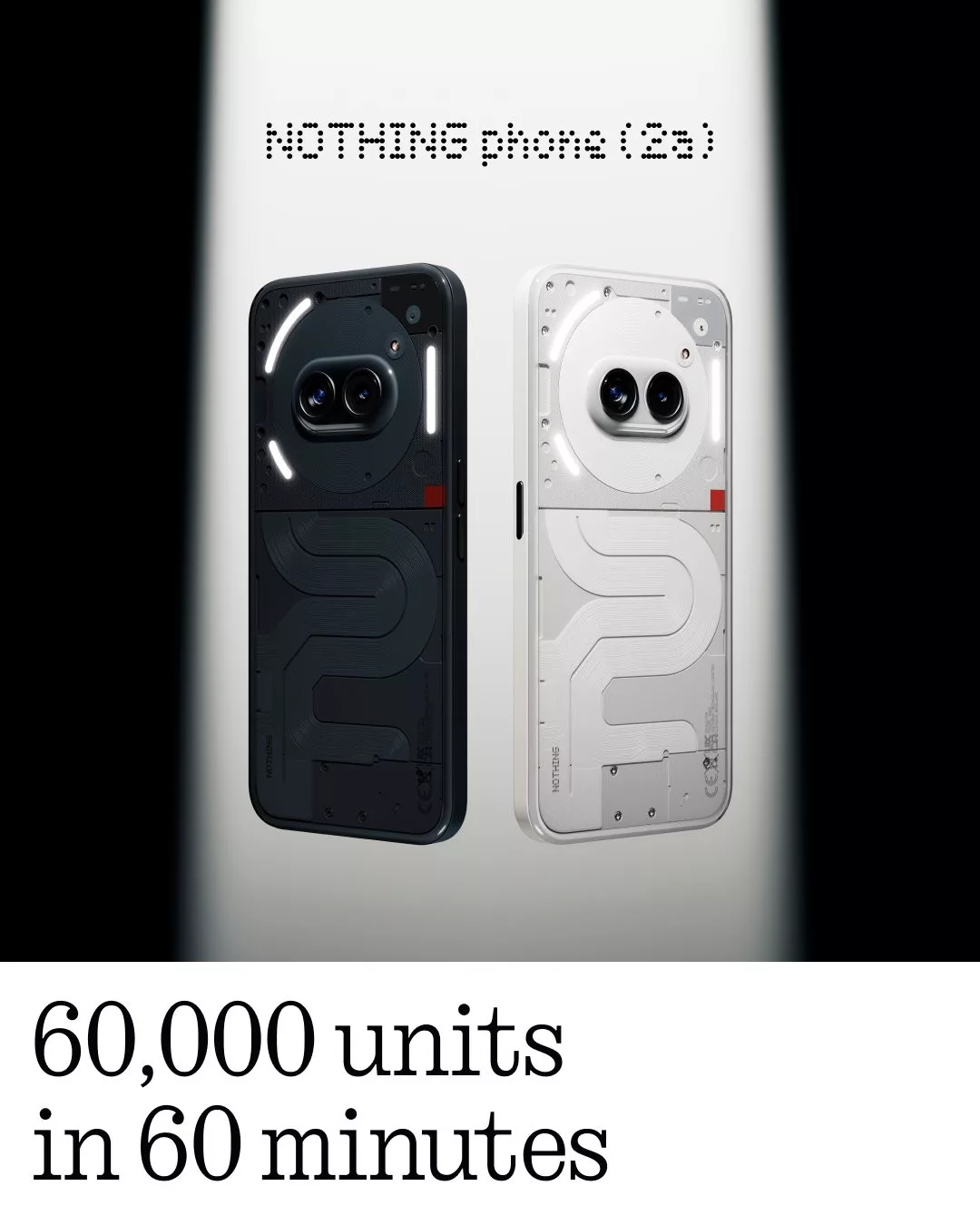 Nothing Phone (2a) got 60K units sold in just 60 minutes